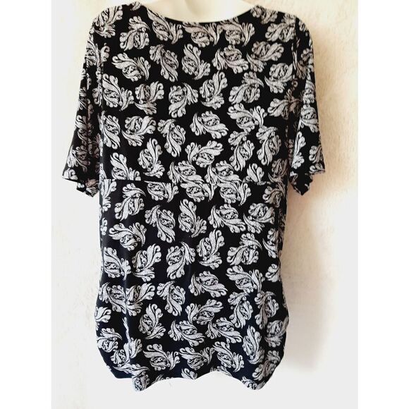 Lane Bryant 14/16 stretch Vamp Career Office Siren Witchy Splice Lawyer blouse - Picture 2 of 3